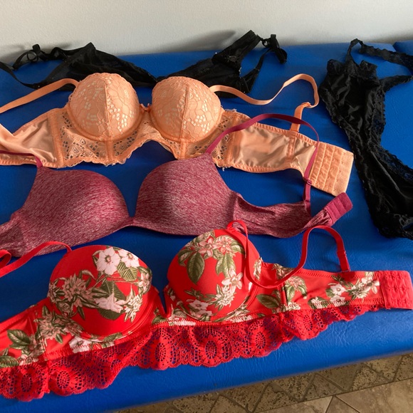 Bra wardrobe bundle SALE playful BRALETTE GET 5 IN THE MAIL! Lace silk - Picture 3 of 11